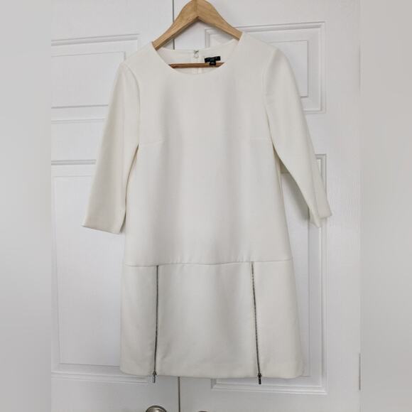 Ann Taylor Off White Shift Dress Size 4 Petite NEW - Picture 1 of 10